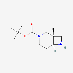 molecular formula C12H22N2O2 B1181295 (1R,6S)-Rel-3-boc-1-methyl-3,7-diazabicyclo[4.2.0]octane CAS No. 1250994-64-9