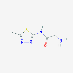 molecular formula C5H8N4OS B11813174 2-Amino-N-(5-methyl-1,3,4-thiadiazol-2-yl)acetamide 