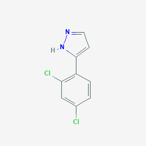 molecular formula C9H6Cl2N2 B118132 3-(2,4-Dichlorophenyl)-1H-pyrazole CAS No. 154257-67-7