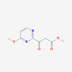 molecular formula C9H10N2O4 B11813274 Methyl 3-(4-methoxypyrimidin-2-yl)-3-oxopropanoate 