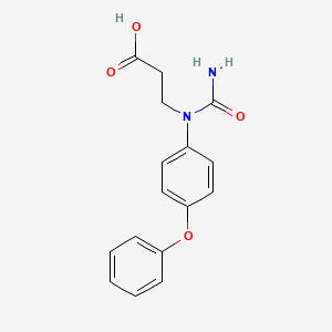 molecular formula C16H16N2O4 B1181328 3-[(Aminocarbonyl)-4-phenoxyanilino]propanoic acid 