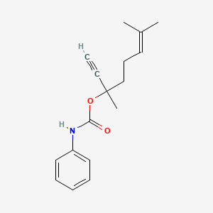 molecular formula C17H21NO2 B1181333 1-Ethynyl-1,5-dimethyl-4-hexenyl phenylcarbamate 