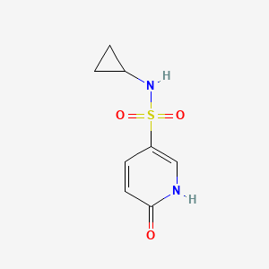 molecular formula C8H10N2O3S B11813494 N-Cyclopropyl-6-oxo-1,6-dihydropyridine-3-sulfonamide 