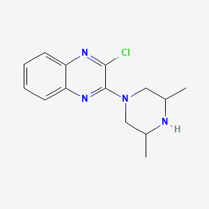 molecular formula C14H17ClN4 B1181365 2-Chloro-3-(3,5-dimethyl-1-piperazinyl)quinoxaline 