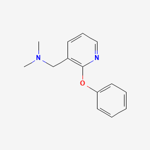 molecular formula C14H16N2O B1181370 N,N-dimethyl(2-phenoxy-3-pyridinyl)methanamine 