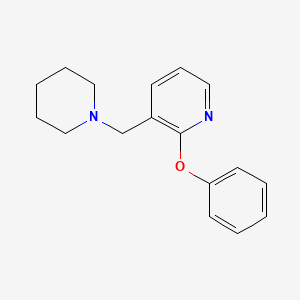 molecular formula C17H20N2O B1181371 2-Phenoxy-3-(1-piperidinylmethyl)pyridine 