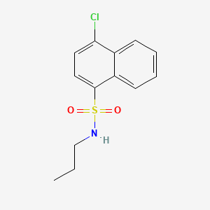molecular formula C13H14ClNO2S B1181378 4-chloro-N-propyl-1-naphthalenesulfonamide 
