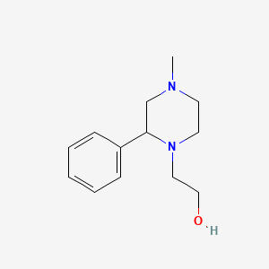 molecular formula C13H20N2O B11813949 2-(4-Methyl-2-phenylpiperazin-1-YL)ethanol 