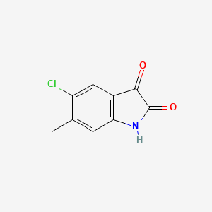 molecular formula C9H6ClNO2 B11814055 5-Chloro-6-methylindoline-2,3-dione CAS No. 107583-35-7