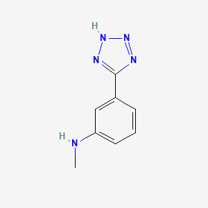 molecular formula C8H9N5 B11814133 N-Methyl-3-(2H-tetrazol-5-yl)benzenamine 