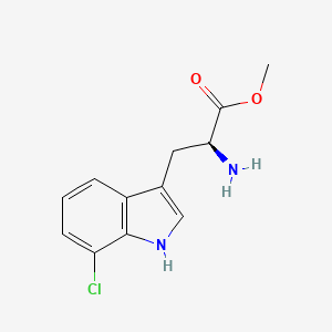 molecular formula C12H13ClN2O2 B11814157 Tryptophan, 7-chloro-, methyl ester 
