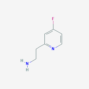 molecular formula C7H9FN2 B11814209 2-(4-Fluoropyridin-2-YL)ethanamine 