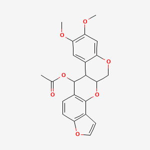 molecular formula C22H20O7 B1181423 12-Deoxo-12|A-acetoxyelliptone CAS No. 150226-21-4