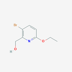 molecular formula C8H10BrNO2 B11814308 (3-Bromo-6-ethoxypyridin-2-yl)methanol 