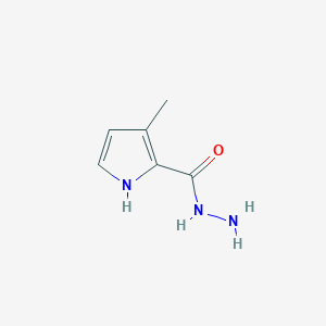 molecular formula C6H9N3O B11814313 3-methyl-1H-pyrrole-2-carbohydrazide 