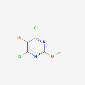 molecular formula C5H3BrCl2N2O B11814331 5-Bromo-4,6-dichloro-2-methoxypyrimidine 