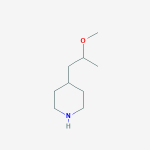 molecular formula C9H19NO B11814349 4-(2-Methoxypropyl)piperidine 