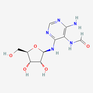 molecular formula C10H15N5O5 B11814370 A-D-ribofuranosylamino)-5-pyrimidinyl]- 