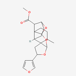 molecular formula C21H26O6 B1181439 Crovatin CAS No. 142409-09-4