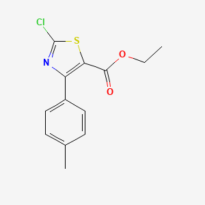 molecular formula C13H12ClNO2S B11814428 Ethyl 2-chloro-4-(p-tolyl)thiazole-5-carboxylate 