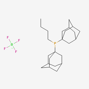 molecular formula C24H39BF4P- B11814663 bis(1-adamantyl)-butylphosphane;tetrafluoroborate 
