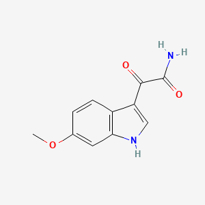 molecular formula C11H10N2O3 B11814832 2-(6-methoxy-1H-indol-3-yl)-2-oxoacetamide CAS No. 103858-66-8