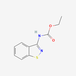 molecular formula C10H10N2O2S B11814837 ethyl N-(1,2-benzothiazol-3-yl)carbamate CAS No. 104121-54-2