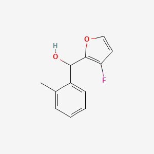 molecular formula C12H11FO2 B11814921 (3-Fluorofuran-2-yl)(o-tolyl)methanol 