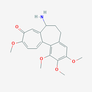 molecular formula C20H23NO5 B118150 Benzo[a]heptalen-9(5H)-one,7-amino-6,7-dihydro-1,2,3,10-tetramethoxy- CAS No. 102491-73-6