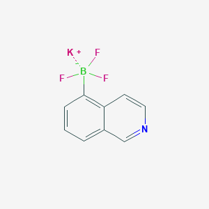 molecular formula C9H6BF3KN B11815015 Potassium trifluoro(isoquinolin-5-yl)borate CAS No. 1242733-92-1