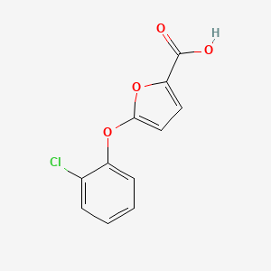 molecular formula C11H7ClO4 B11815051 5-(2-Chlorophenoxy)furan-2-carboxylic acid 