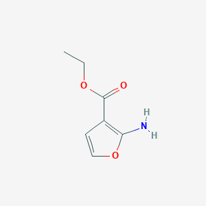molecular formula C7H9NO3 B11815095 Ethyl 2-aminofuran-3-carboxylate 