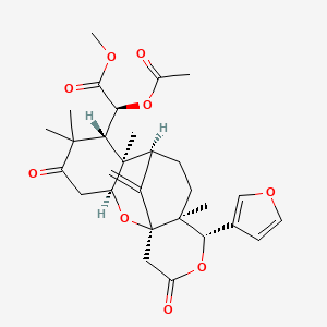 molecular formula C29H36O9 B1181511 Methyl 6-acetoxyangolensate 