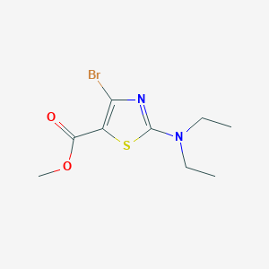 molecular formula C9H13BrN2O2S B11815147 Methyl 4-bromo-2-(diethylamino)thiazole-5-carboxylate 