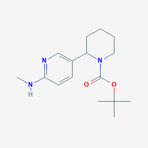 molecular formula C16H25N3O2 B11815177 tert-Butyl 2-(6-(methylamino)pyridin-3-yl)piperidine-1-carboxylate 