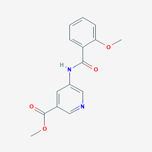 molecular formula C15H14N2O4 B11815197 Methyl 5-(2-methoxybenzamido)nicotinate 
