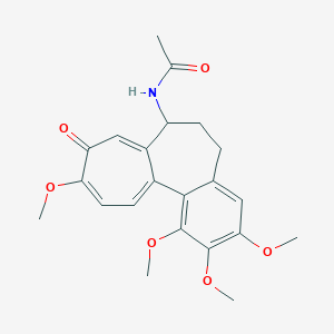 molecular formula C22H25NO6 B118152 N-(1,2,3,10-四甲氧基-9-氧代-5,6,7,9-四氢苯并[a]庚并[7]烯-7-基)乙酰胺 CAS No. 209810-38-8
