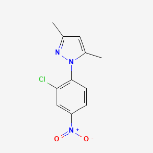 molecular formula C11H10ClN3O2 B11815213 1-(2-chloro-4-nitrophenyl)-3,5-dimethyl-1H-pyrazole 