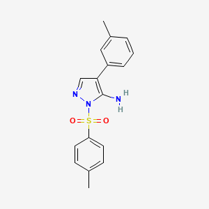 molecular formula C17H17N3O2S B11815252 4-(m-Tolyl)-1-tosyl-1H-pyrazol-5-amine 