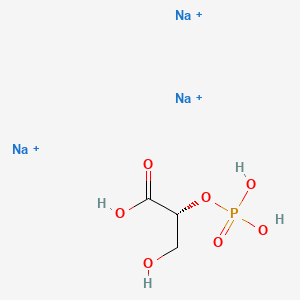 molecular formula C3H7Na3O7P+3 B11815273 trisodium;(2R)-3-hydroxy-2-phosphonooxypropanoic acid 