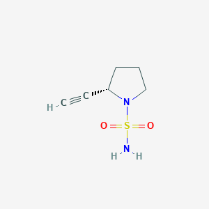 molecular formula C6H10N2O2S B11815350 (S)-2-Ethynylpyrrolidine-1-sulfonamide 