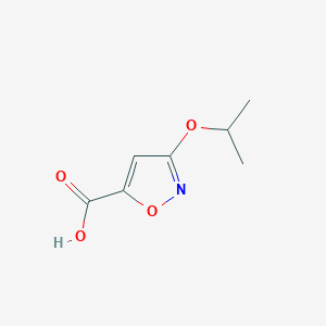 molecular formula C7H9NO4 B11815353 3-Isopropoxyisoxazole-5-carboxylic acid CAS No. 1086391-25-4