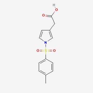 molecular formula C13H13NO4S B11815369 2-(1-Tosyl-1H-pyrrol-3-yl)acetic acid CAS No. 1017789-74-0