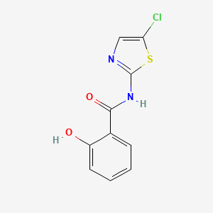 molecular formula C10H7ClN2O2S B11815394 N-(5-Chlorothiazol-2-yl)-2-hydroxybenzamide CAS No. 1010121-87-5
