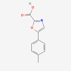 molecular formula C11H9NO3 B11815421 5-(p-Tolyl)oxazole-2-carboxylic acid 