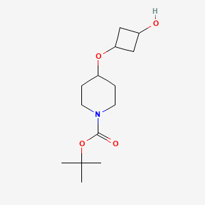 molecular formula C14H25NO4 B11815469 tert-Butyl 4-(trans-3-hydroxycyclobutoxy)piperidine-1-carboxylate 