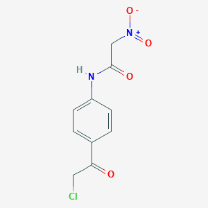 molecular formula C10H9ClN2O4 B11815498 N-[4-(2-chloroacetyl)phenyl]-2-nitroacetamide 