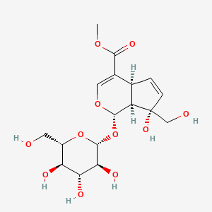 molecular formula C17H24O11 B11815625 Cyclopenta[c]pyran-4-carboxylic acid, 1-( 