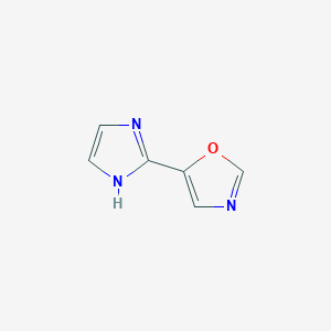 molecular formula C6H5N3O B11815629 5-(1H-Imidazol-2-yl)oxazole 