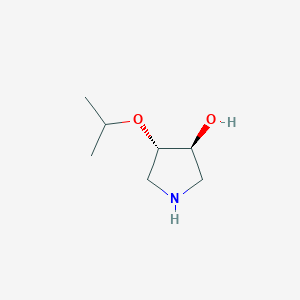 molecular formula C7H15NO2 B1181566 trans-4-Isopropoxy-3-pyrrolidinol CAS No. 1212158-80-9